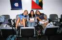 The girls hanging out at San Juan Airport