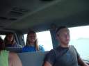 The crew on the taxi ride from Beef Island Airport to Road Harbour.