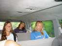 The crew on the taxi ride from Beef Island Airport to Road Harbour.