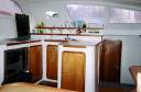 Kitchen (in the salon) on the ScubaCat.