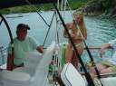 Pat and Roberta - Ayacanora - The Bight, Norman Island