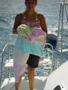 Brittany, while underway to The Baths, Virgin Gorda