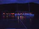 Saba Rock at night