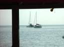 Our boat from the Anagada Reef Hotel bar