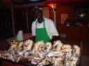 Dinner almost ready - Anagada Reef Hotel - Look at the size of those lobsters!