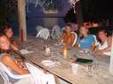 Awaiting to be served at Anagada Reef Hotel