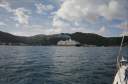 On our way to Road Harbour - Cruise ship